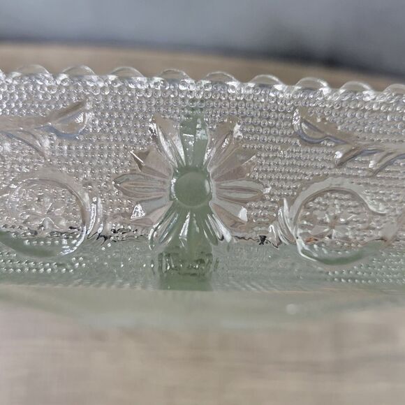 Cut Glass Clear Divided‎ Compartment Serving Tray - Picture 9 of 10